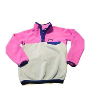 Girls size 10 Patagonia fleece top swearshirt